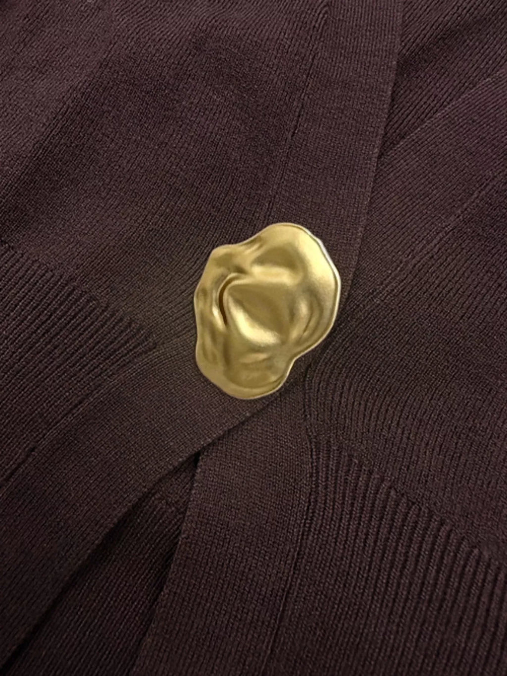 Single-Button Fitted Cardigan