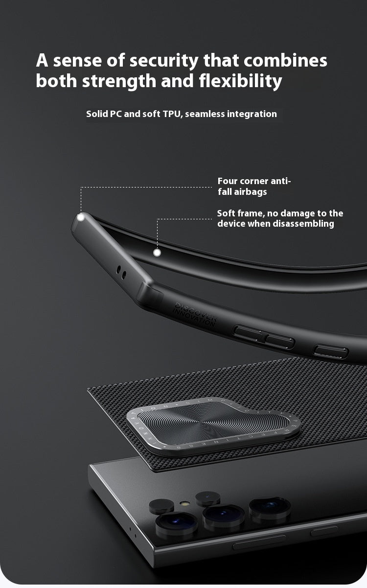 Magnetic Phone Case Lens Bracket Privacy Protective Sleeve
