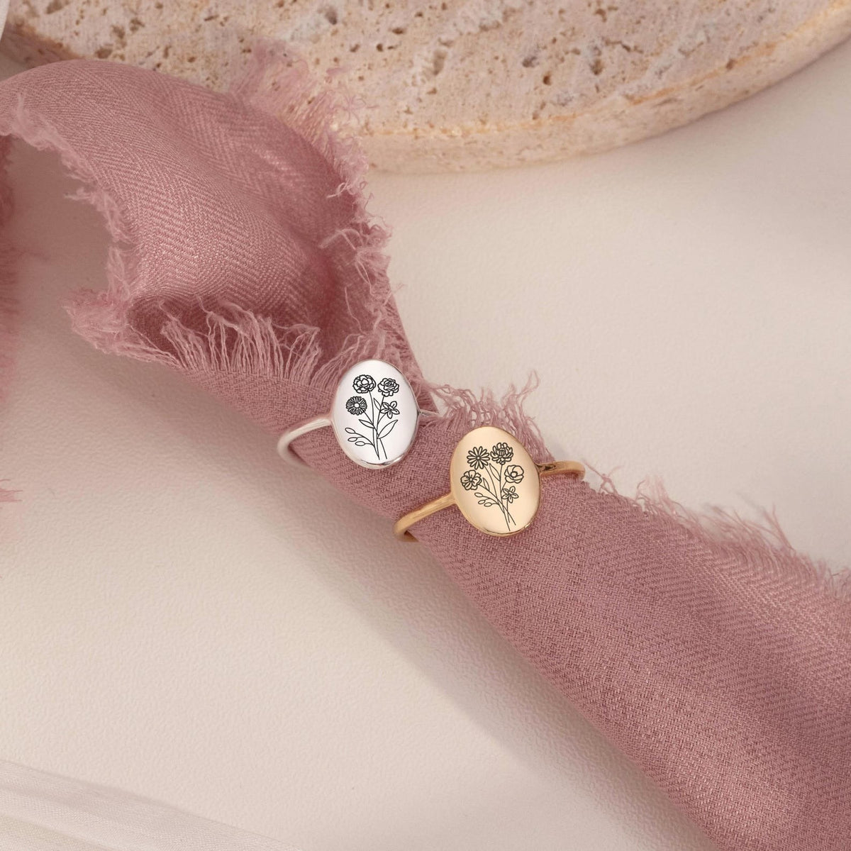 December Flower Girl Sophisticated Ring