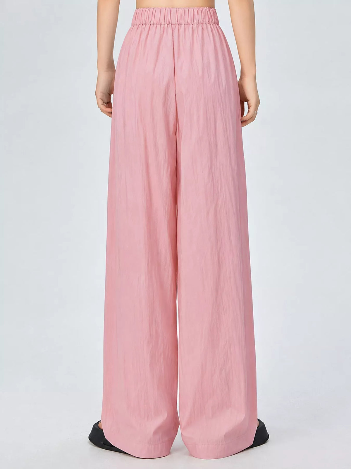 High-Waisted Loose Fit Wide-Leg Casual Pants