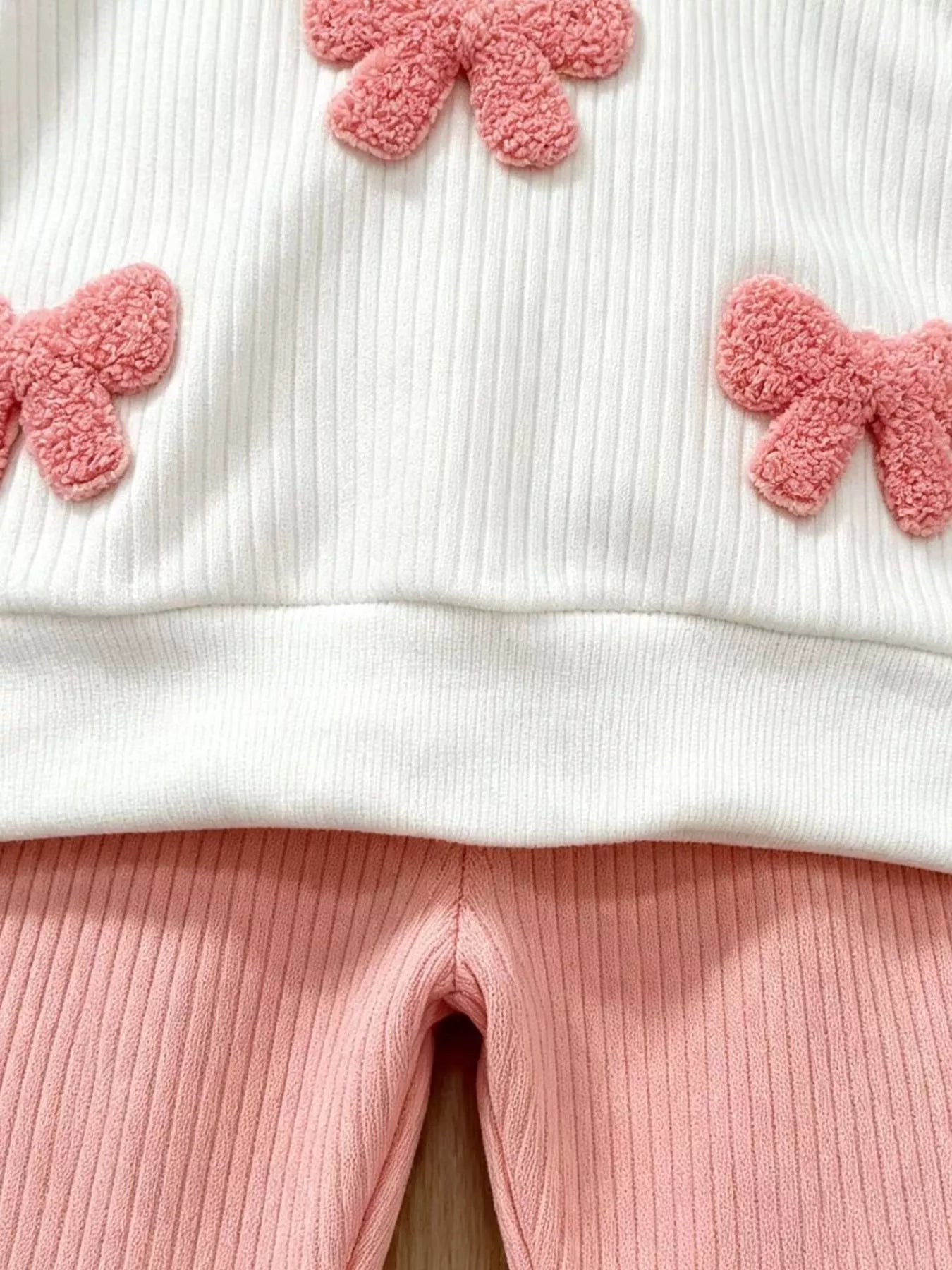 Children's Ruffled Long Sleeve Top and Flare Pants Set