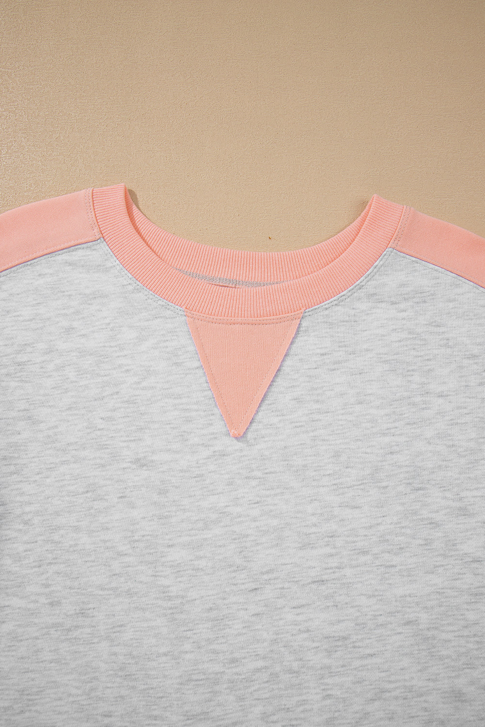 Plus Size Colorblock Pullover and Shorts Set
