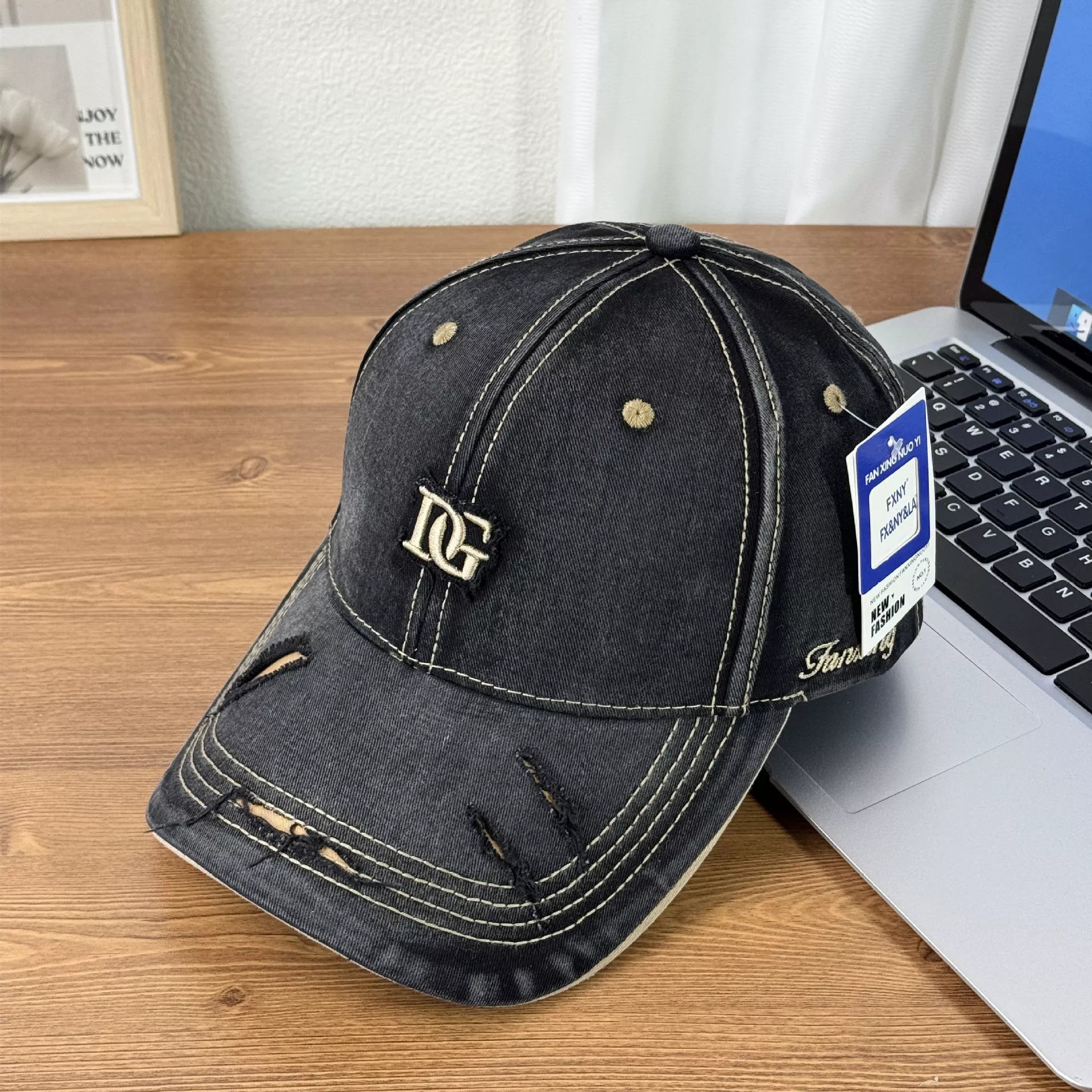 Distressed Causal Baseball Cap