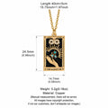 Enamel Tarot Card Pendant Necklace Collection