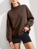 Mock Neck Oversized Sweatshirt