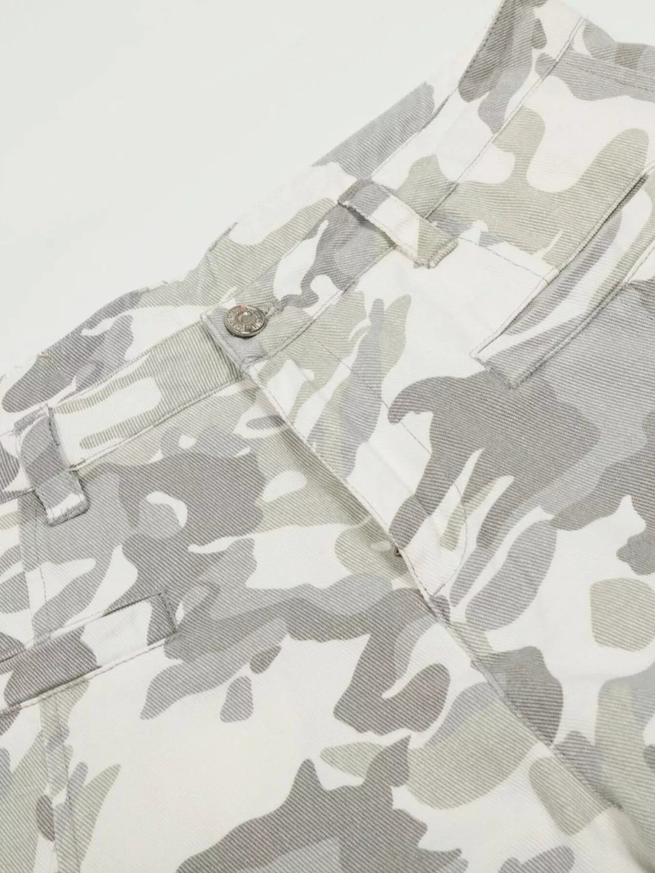 Men's Camouflage Wide-Leg Cargo Pants