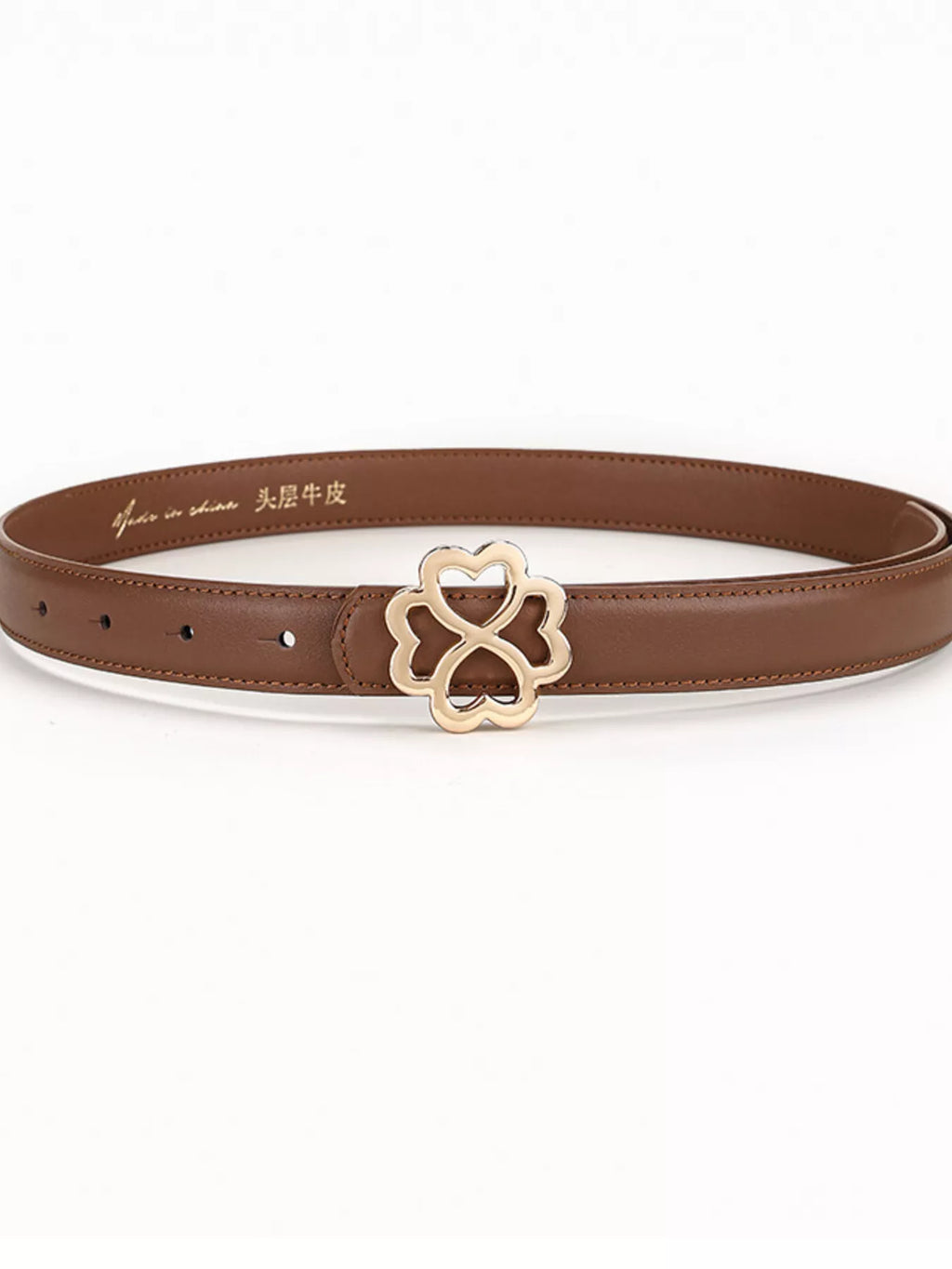 Clover Buckle Adjustable Belt