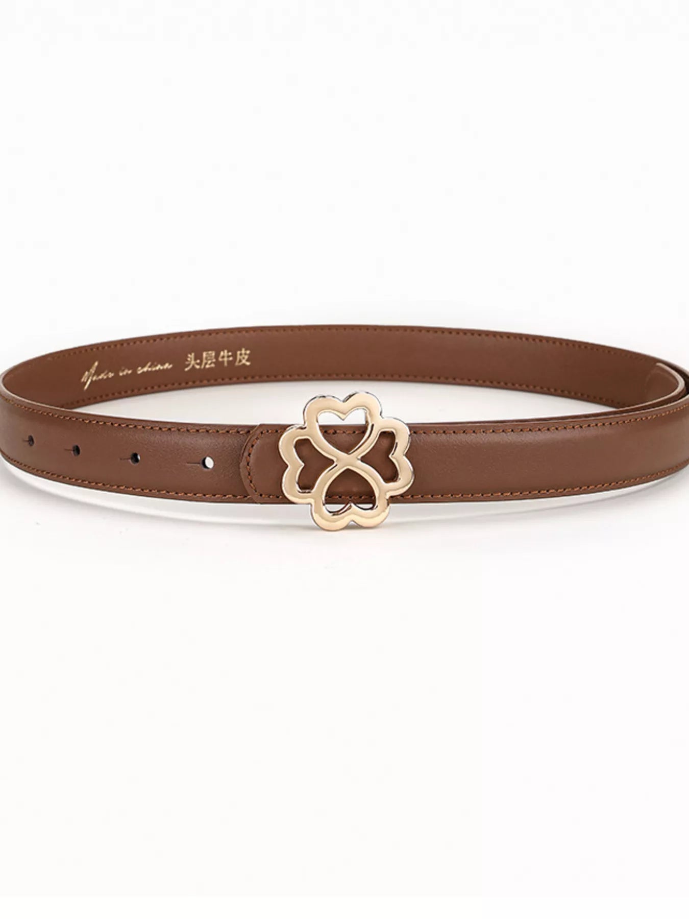 Clover Buckle Adjustable Belt