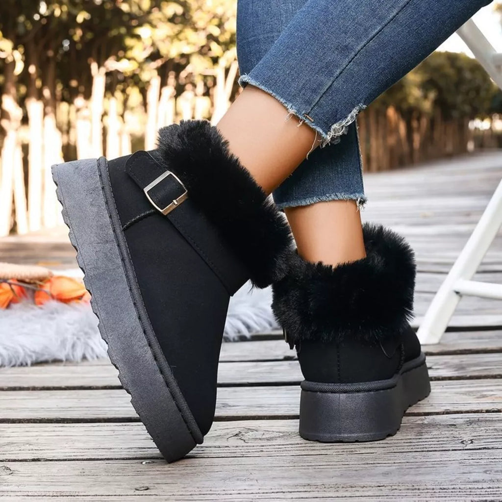 Round Toe Platform Boots