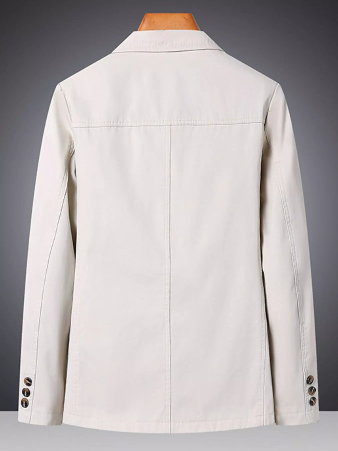 Men's Plus Size Lapel Collar Long Sleeve Blazer