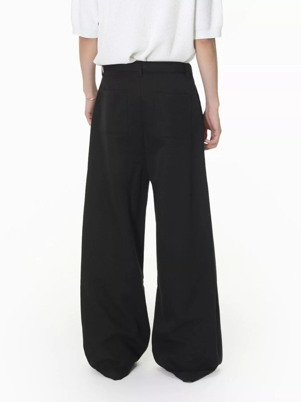 Men's Wide Leg Pleated Pants