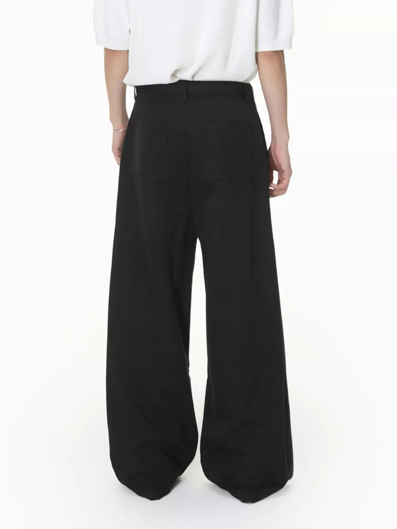Men's Wide Leg Pleated Pants