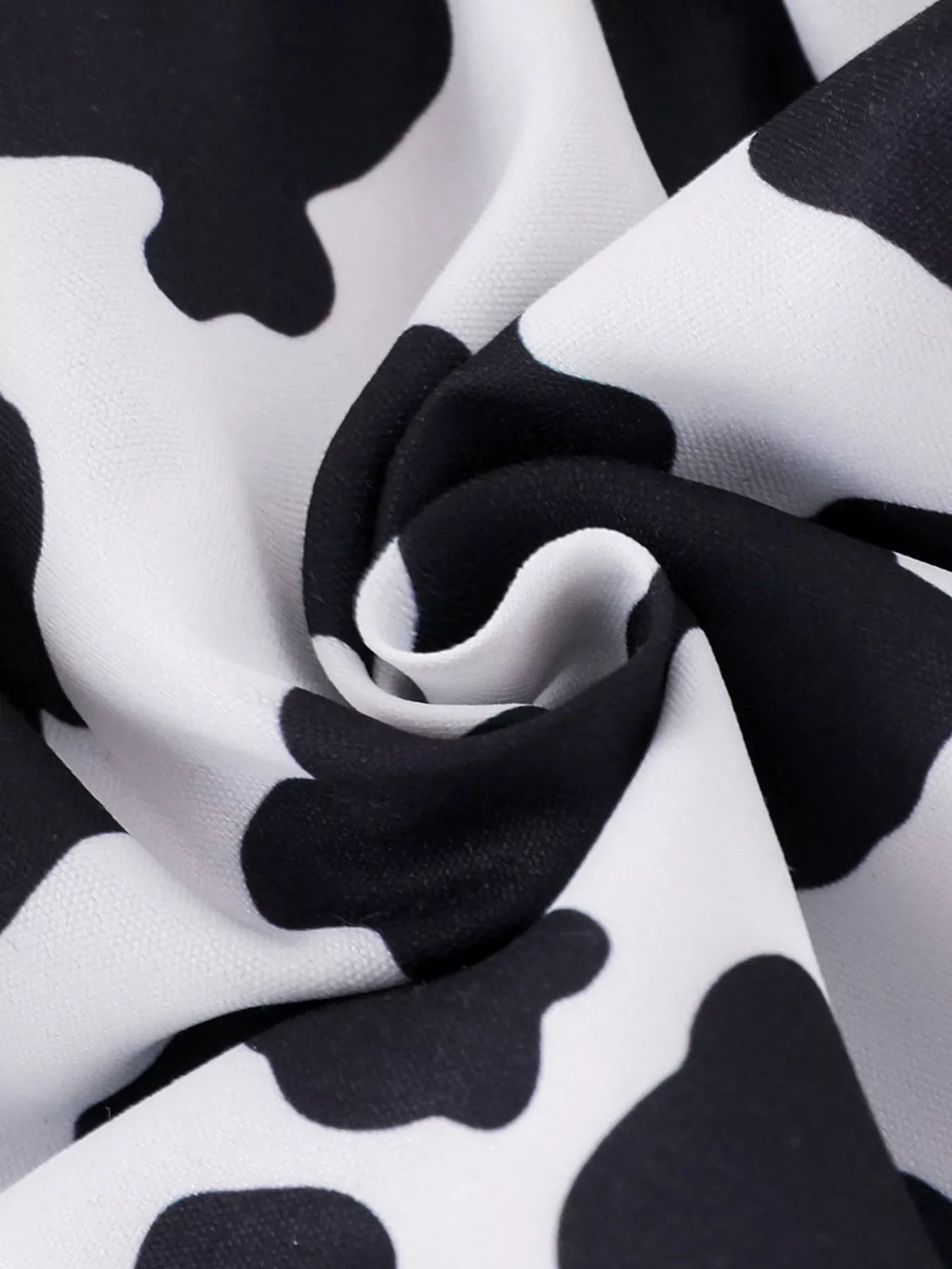 Children's Cow Print Ruffle Jumpsuit