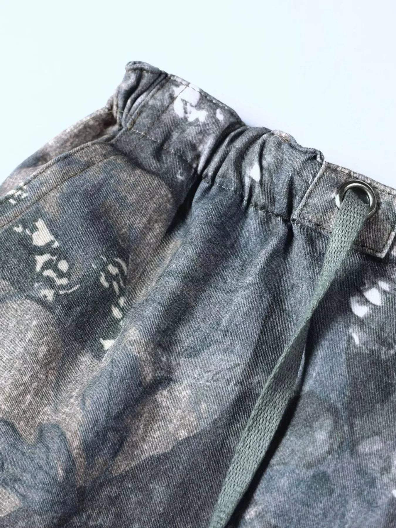 Men's Drawstring Camouflage Cargo Pants