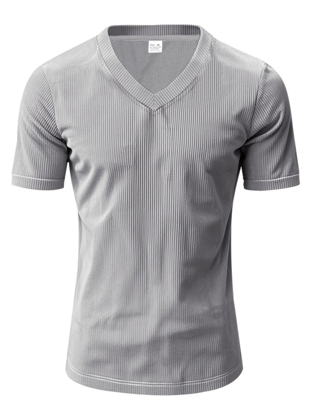 Men's Full Size V-Neck Slim Fit T-Shirt Plus Size