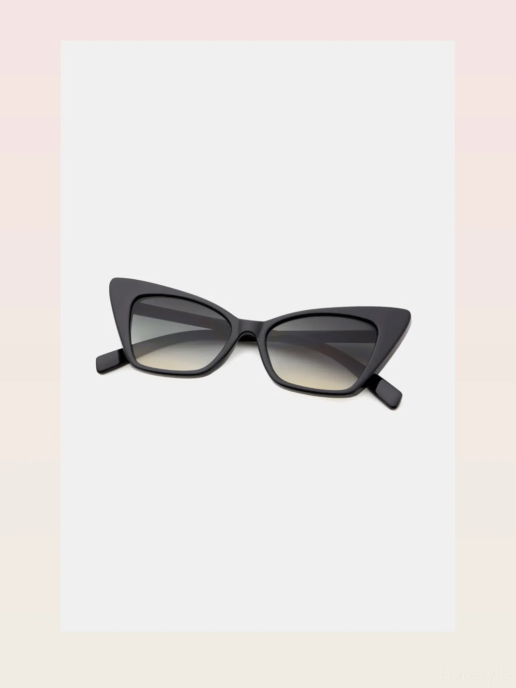 Acetate Frame Cat Eye Sunglasses with Gradient Lens