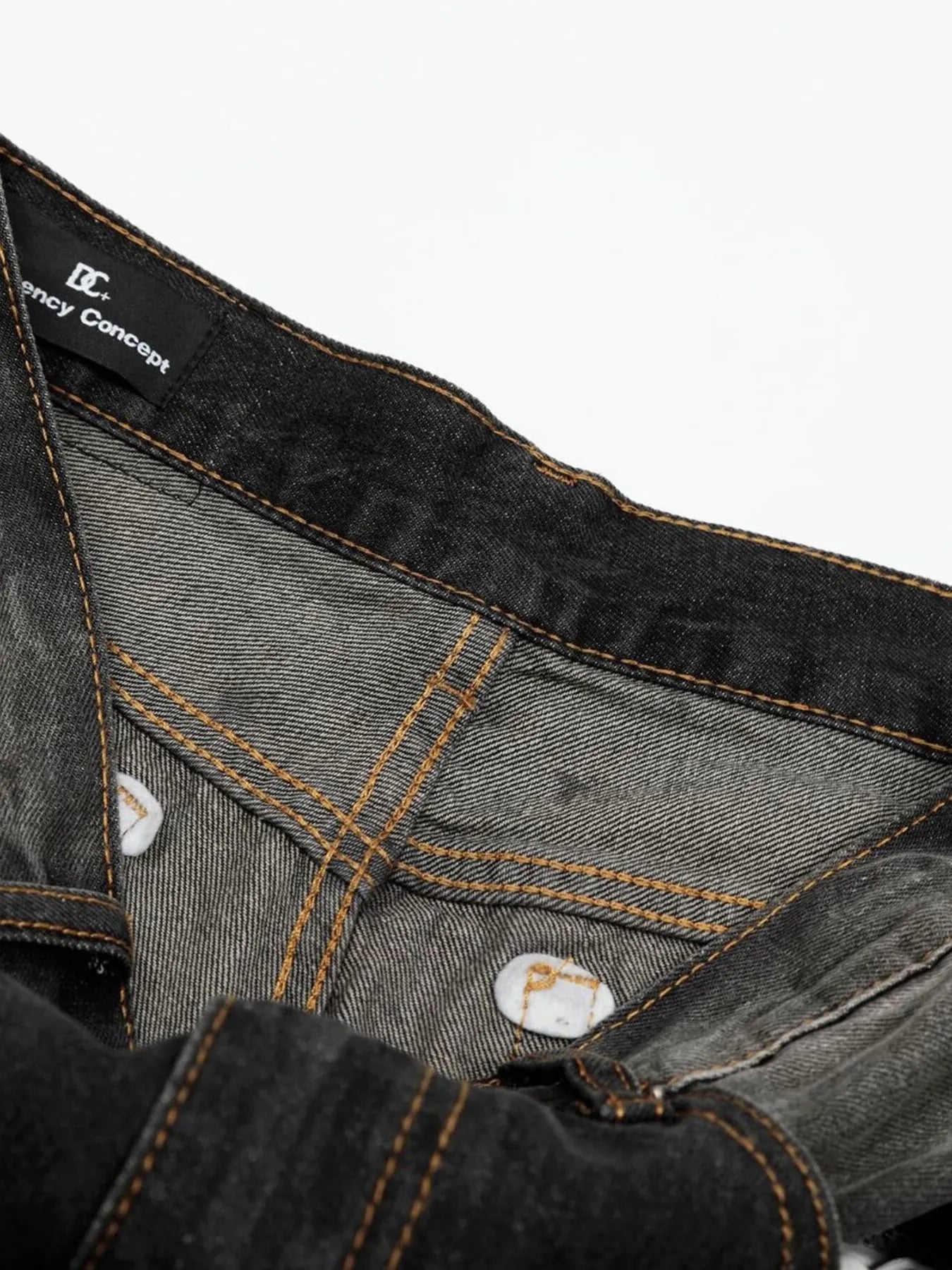 Men's Washed Balloon Wide Leg Jeans
