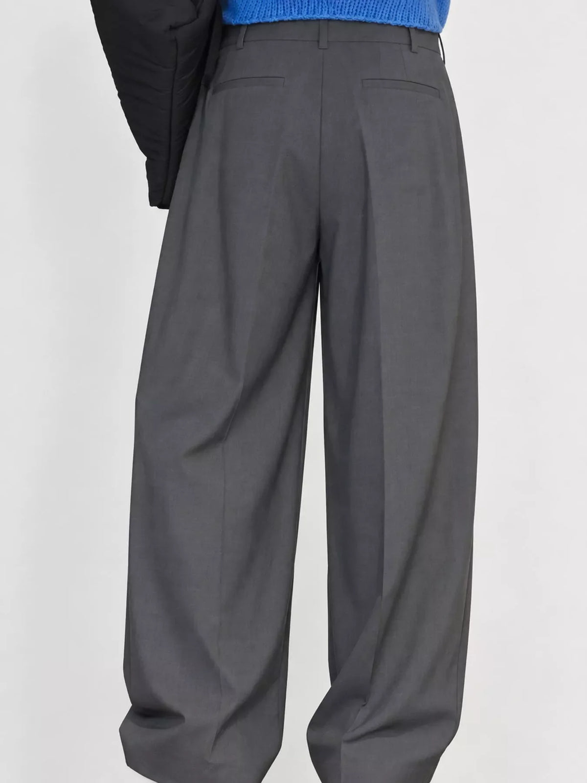 High-Waisted Pleated Wide-Leg Pants