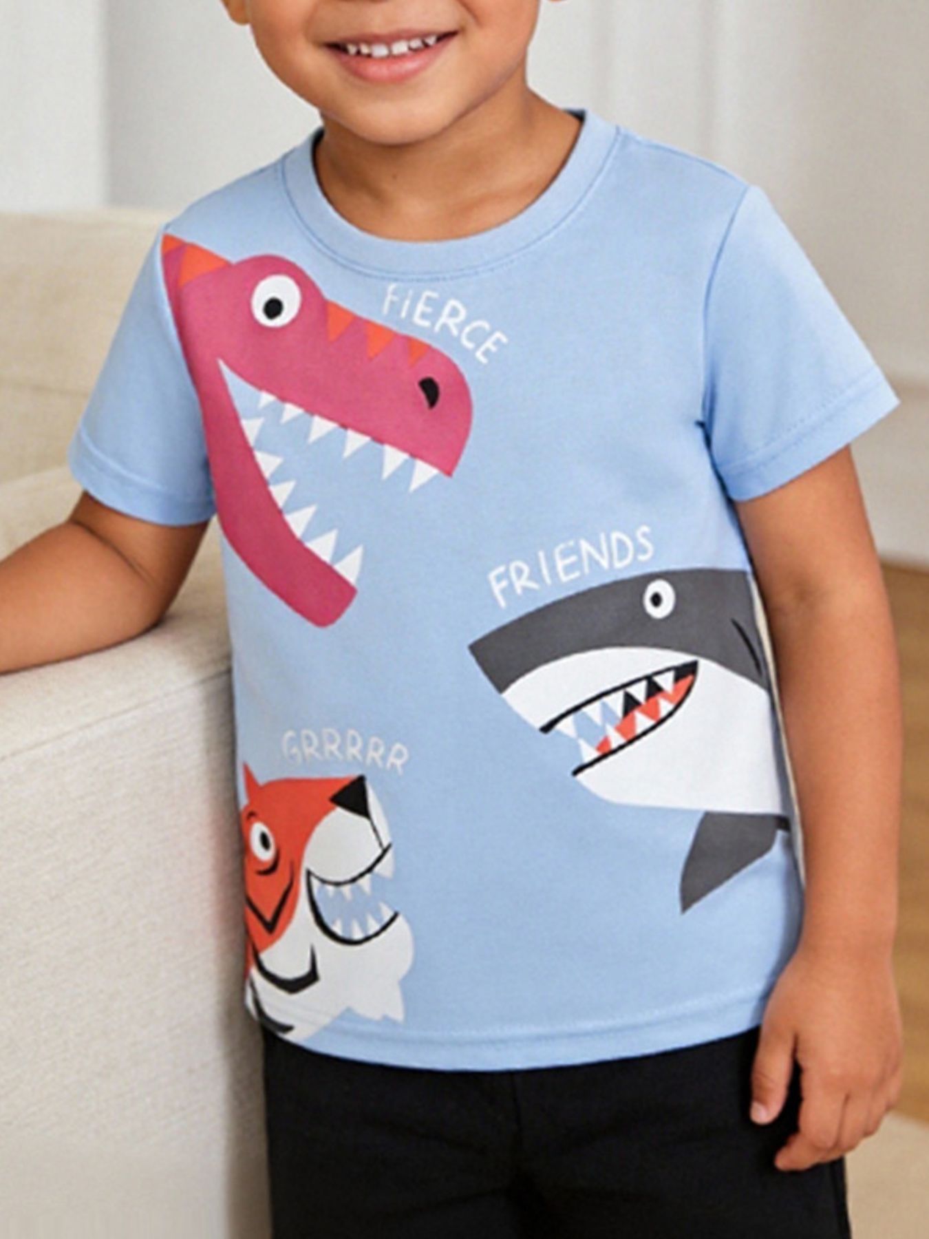 Children's Fierce Friends Graphic Crew Neck T-Shirt