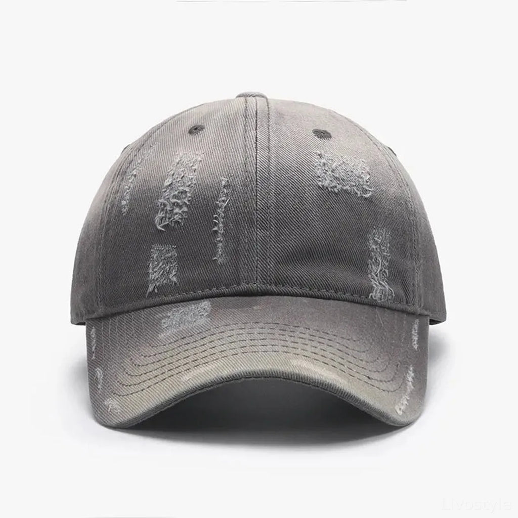 Adjustable Distressed Washed Cotton Baseball Hat
