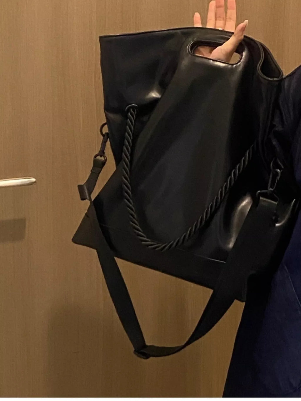PU Leather Oversized Tote Bag
