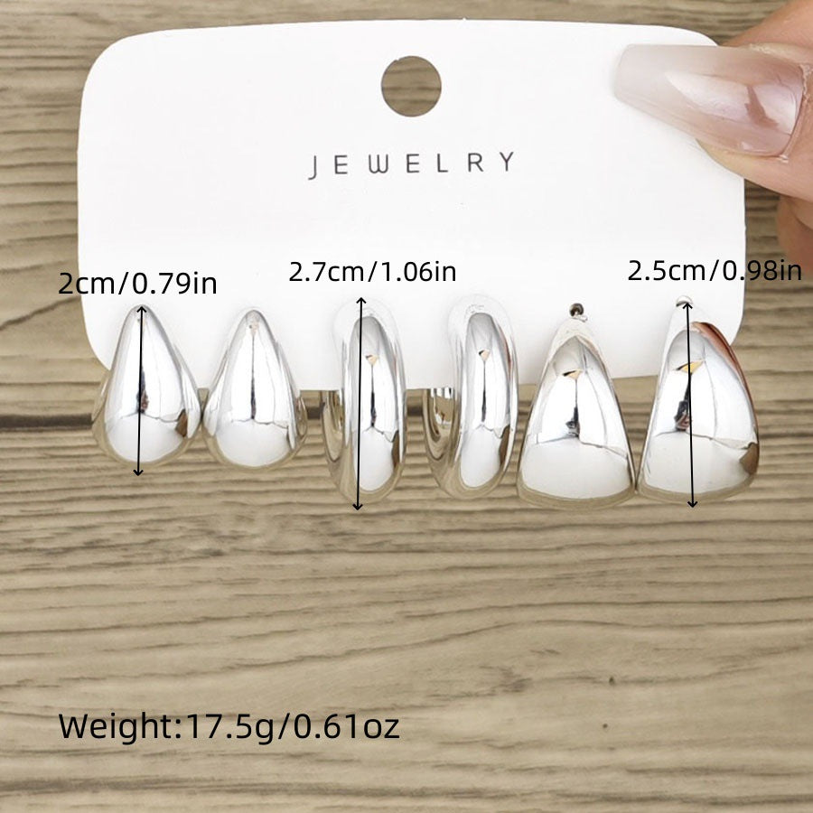 Women's Simple Creative Personality C- Shaped Earrings