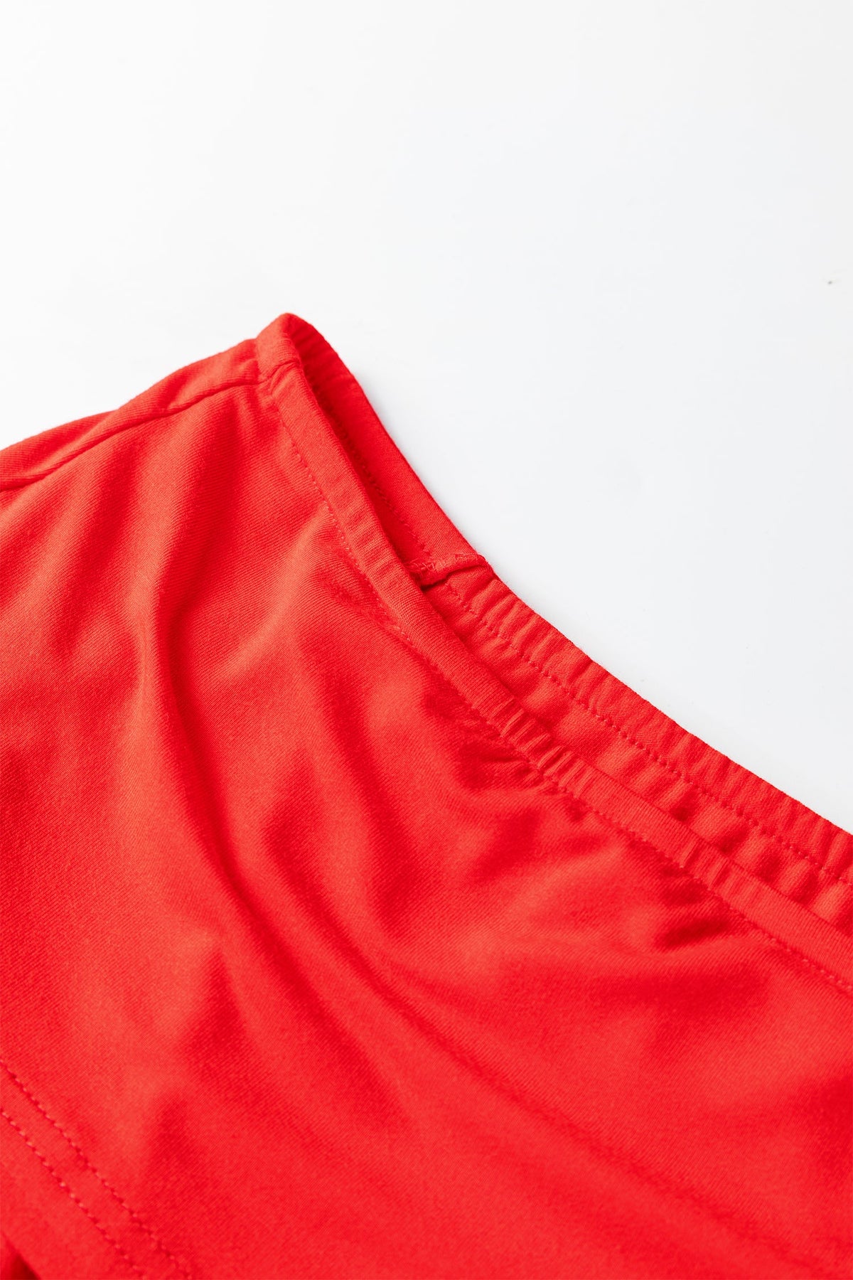 Solid Fold-Over Off-Shoulder Long Sleeve Top