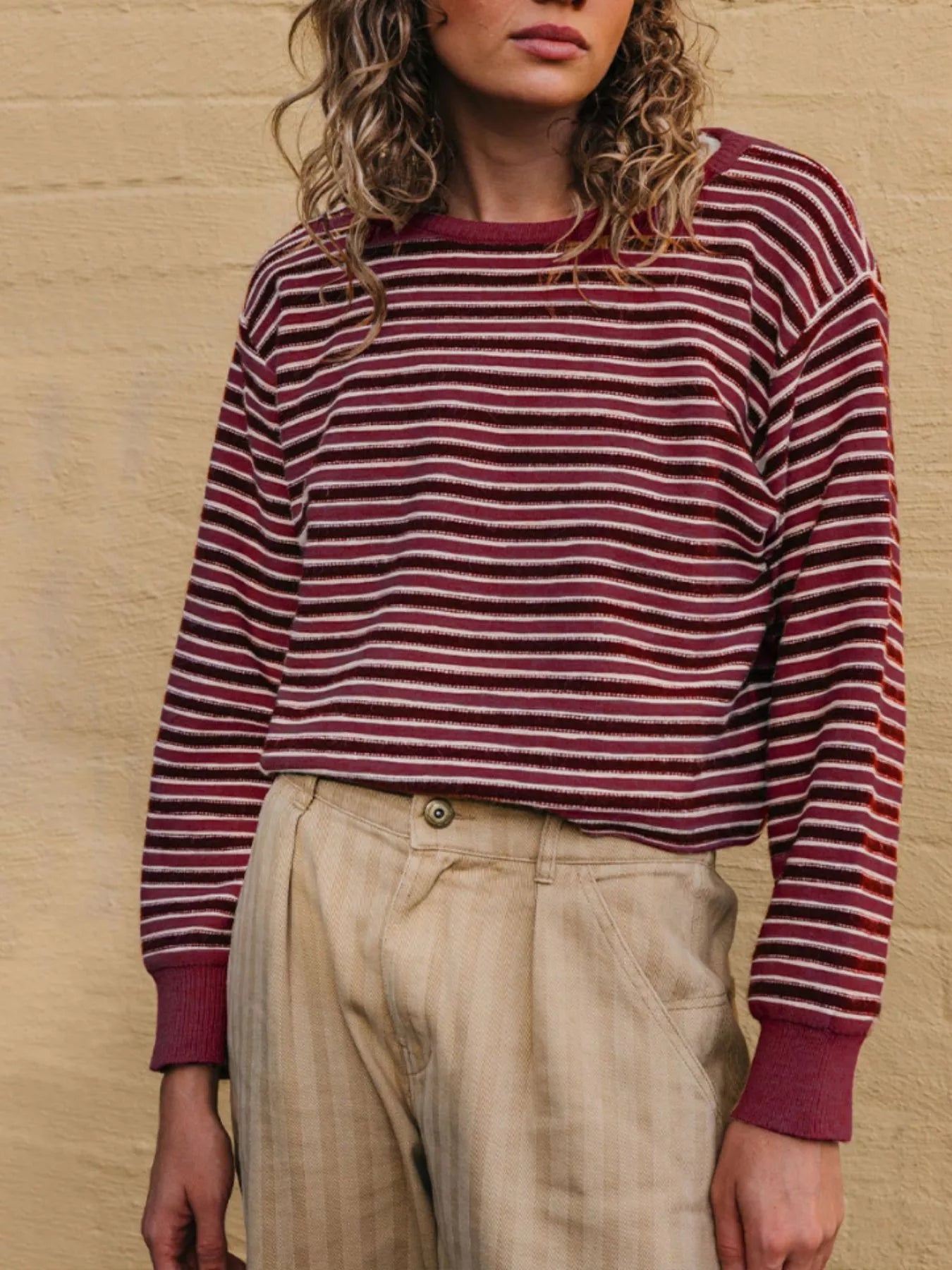 Striped Crew Neck Sweater