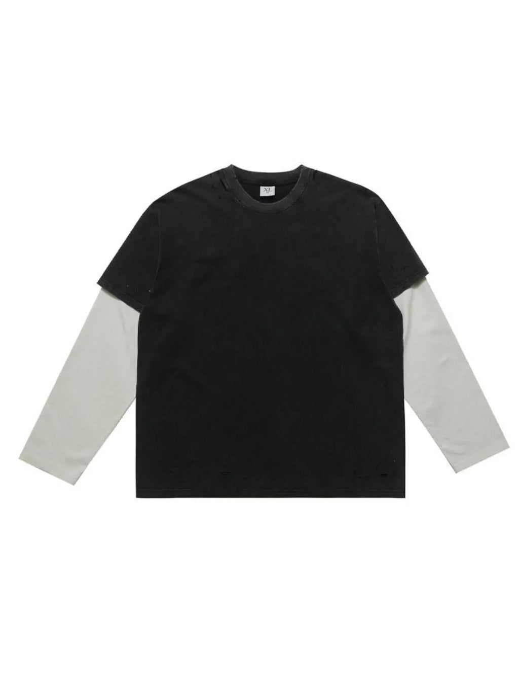 Men's Fake Two-Piece Long Sleeve T-Shirt