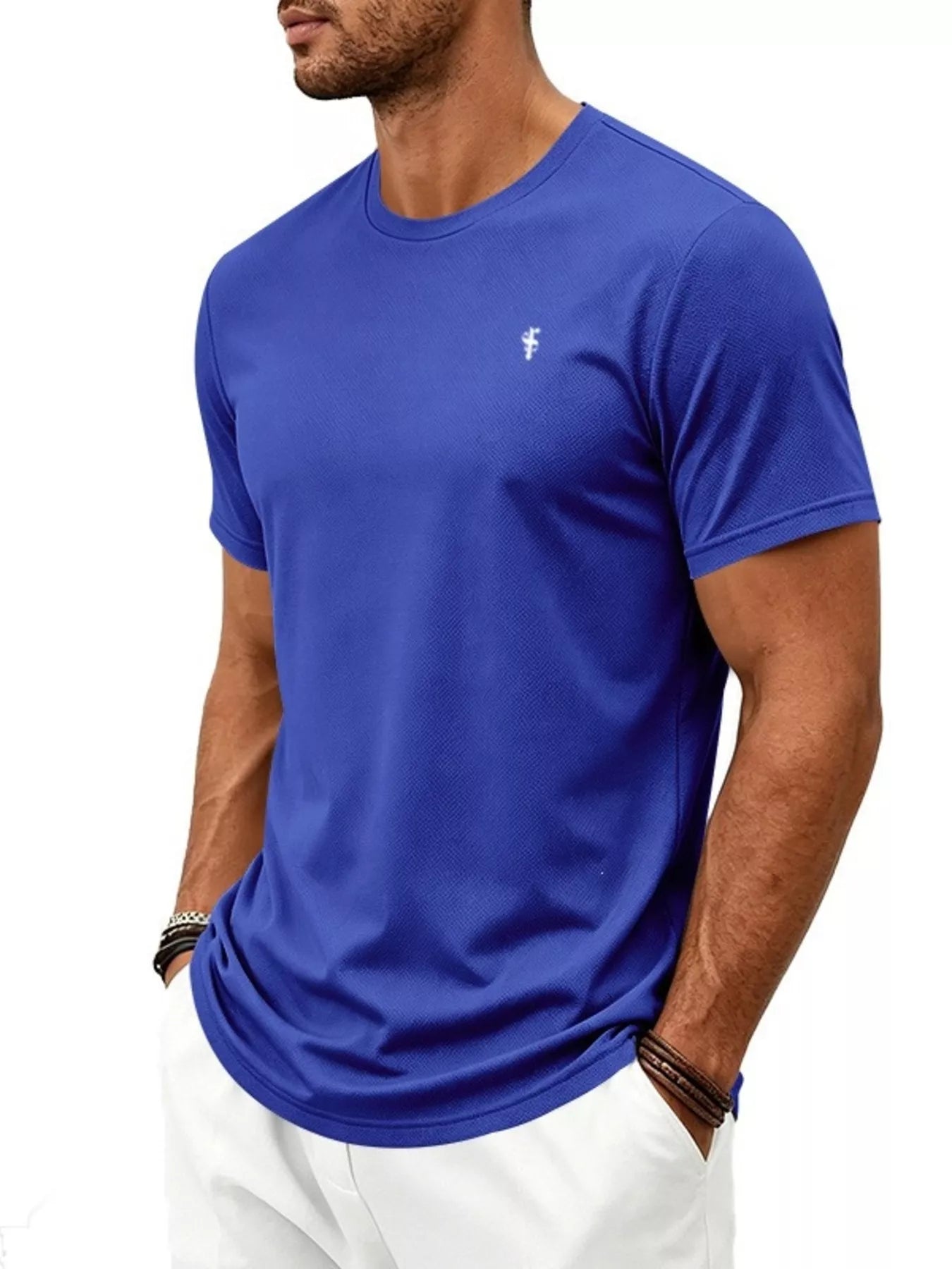 Men's Full Size Classic Fit Crew Neck T-Shirt Plus Size