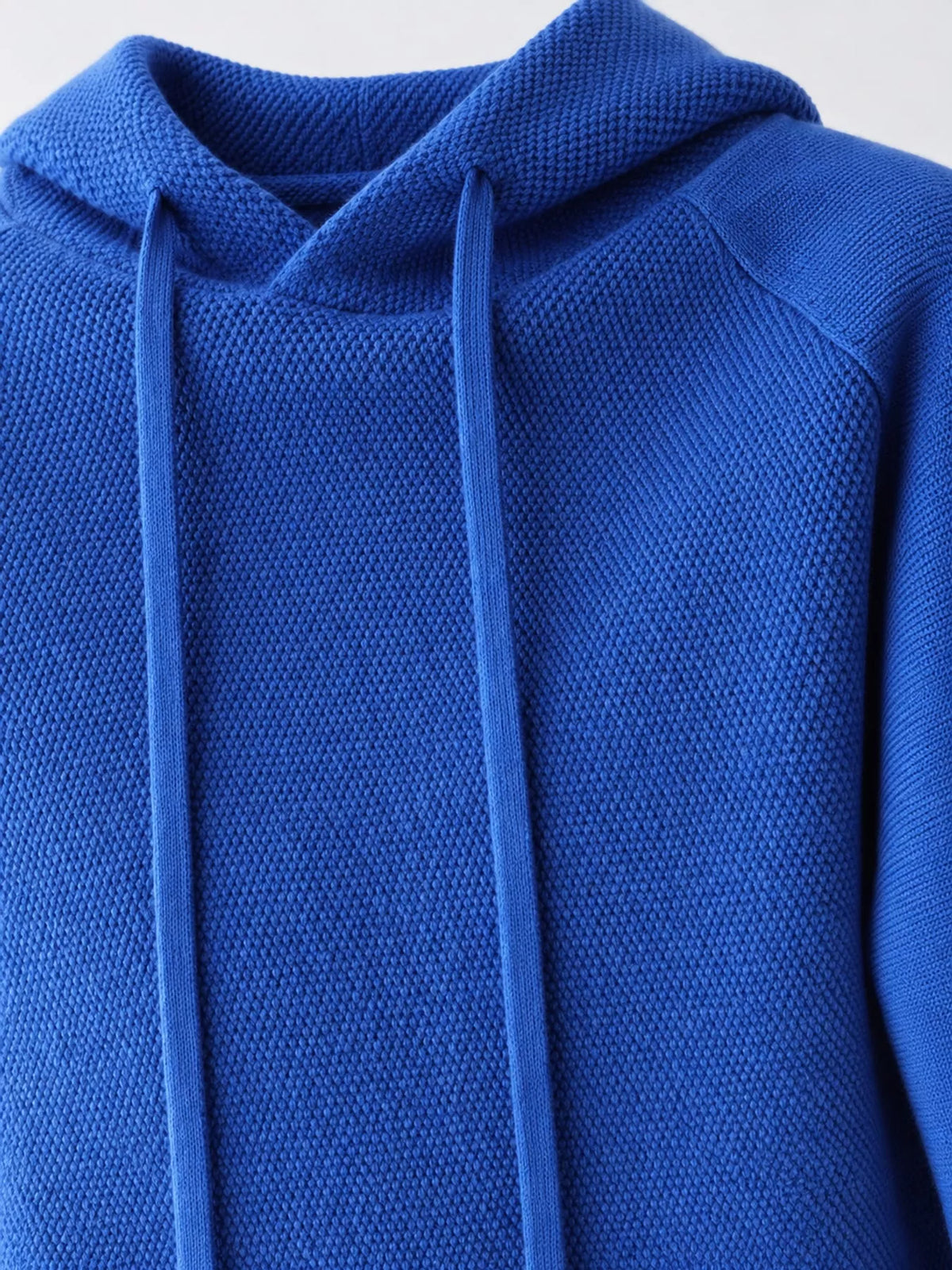 Drawstring Long Sleeve Hooded Knit Sweater