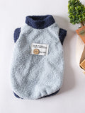 Fleece Pet Sweater with Button Decor