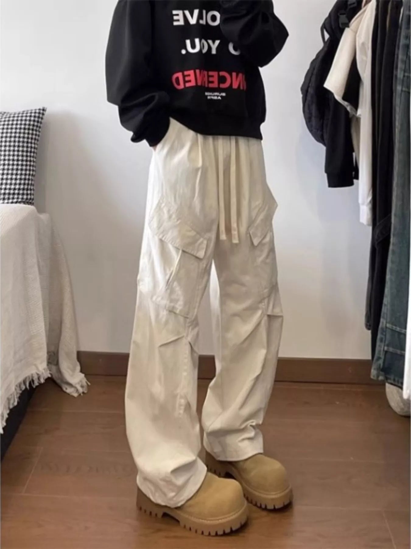 Men's Plus Size Loose Fit Cargo Pants