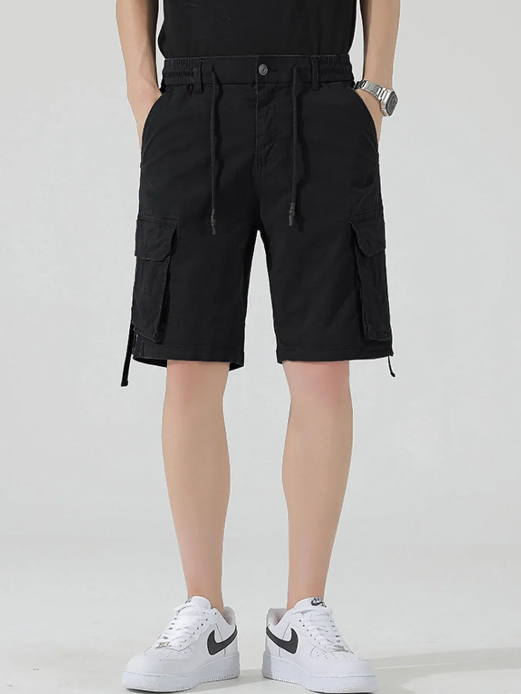 Men's Drawstring Cargo Shorts