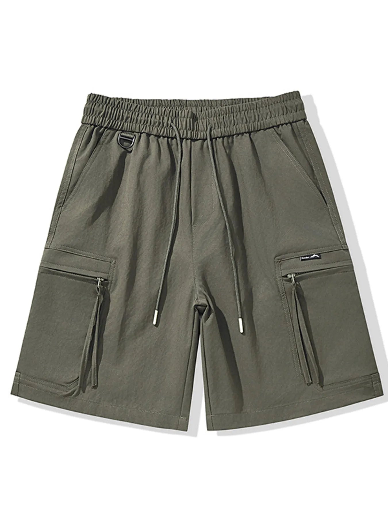 Men's Plus Size Drawstring Casual Cargo Shorts