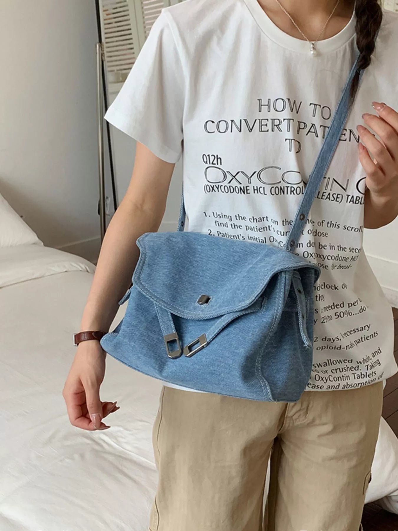 Causal Flap Crossbody Bag