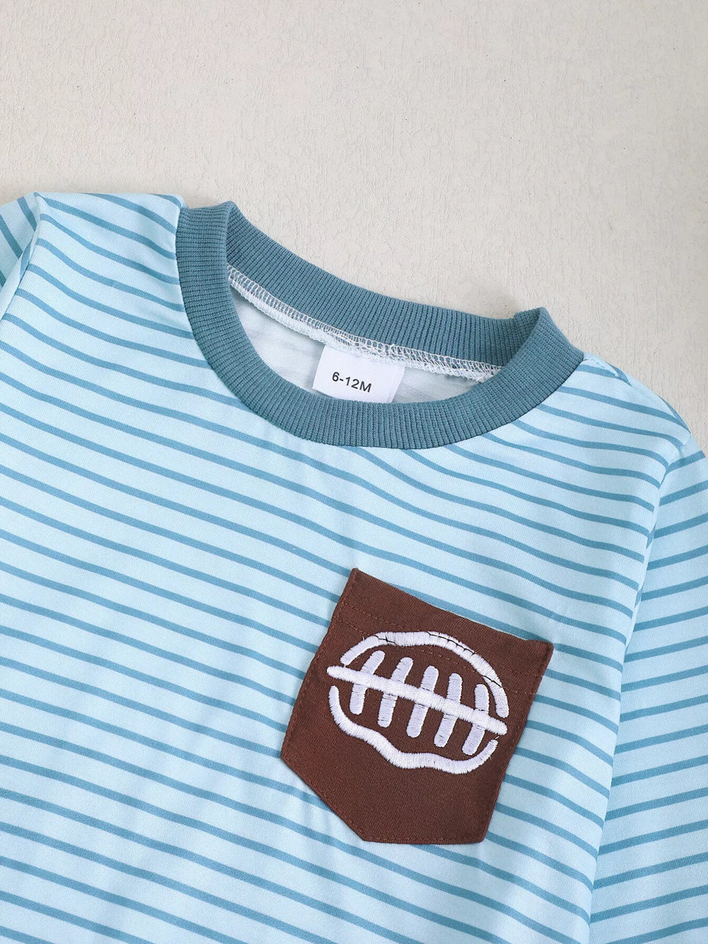 Children's Striped Long-Sleeve One-Piece