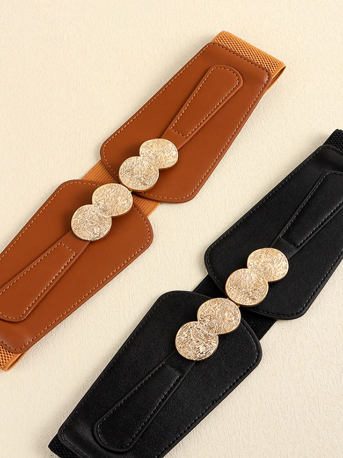 Classic Alloy Buckle Elastic Belt