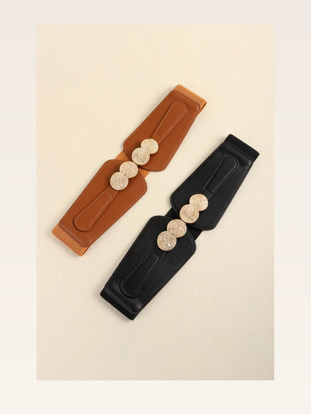 Classic Alloy Buckle Elastic Belt