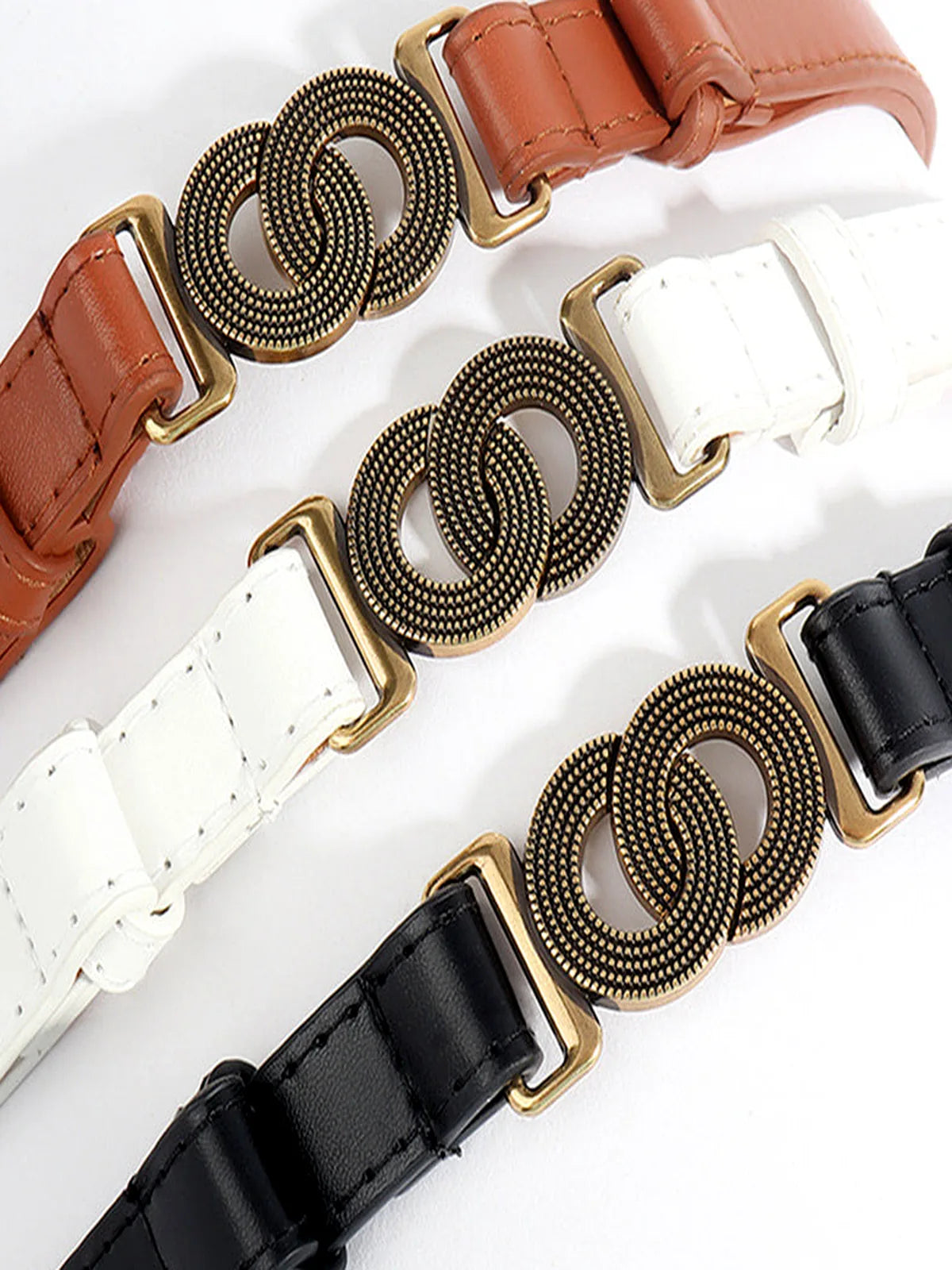 Alloy Buckle PU Belt