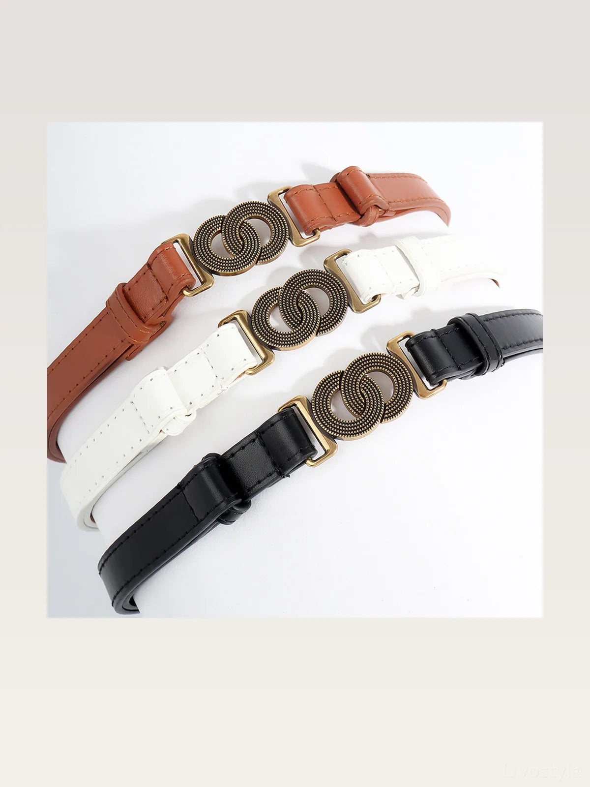 Alloy Buckle PU Belt
