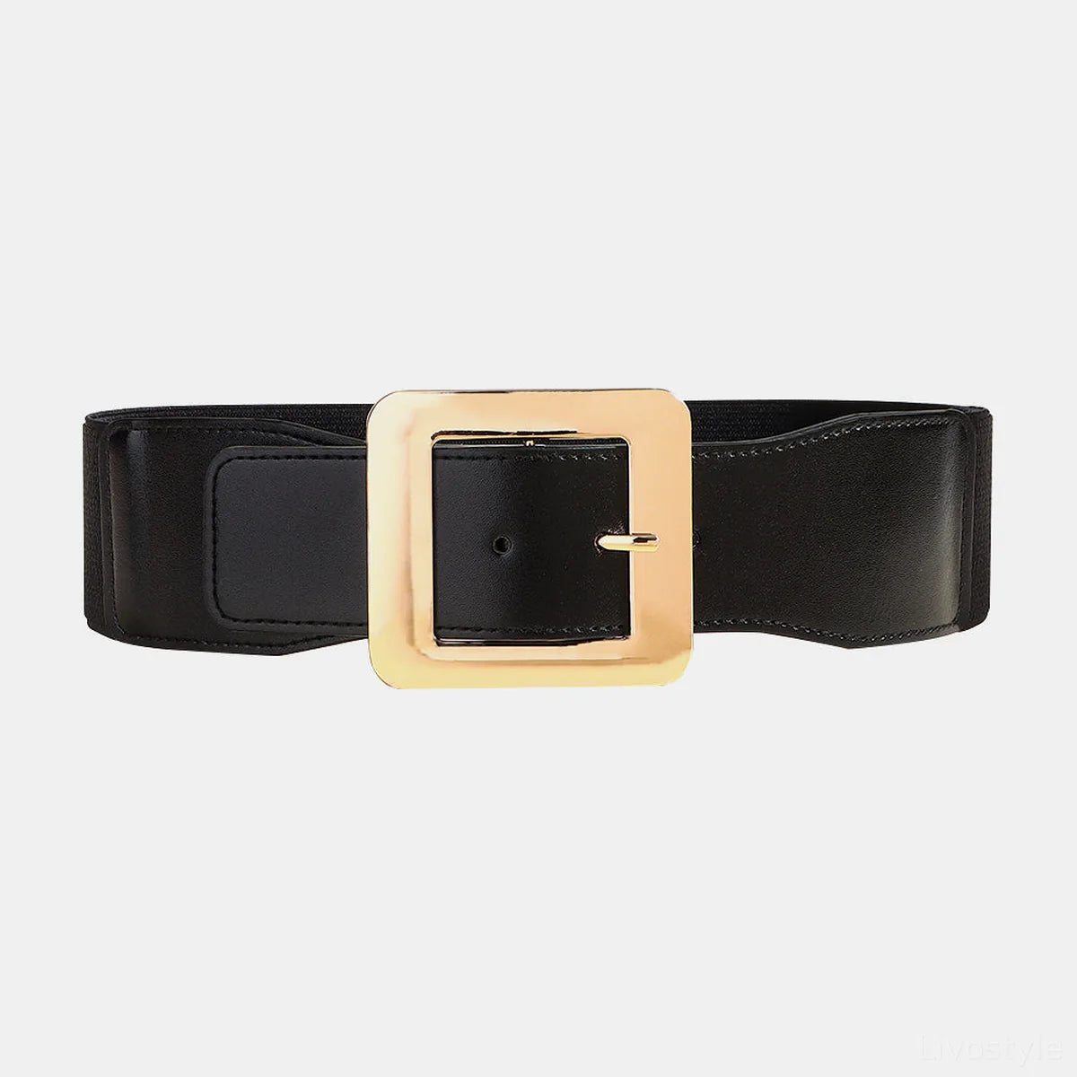 Alloy Buckle PU Leather Belt