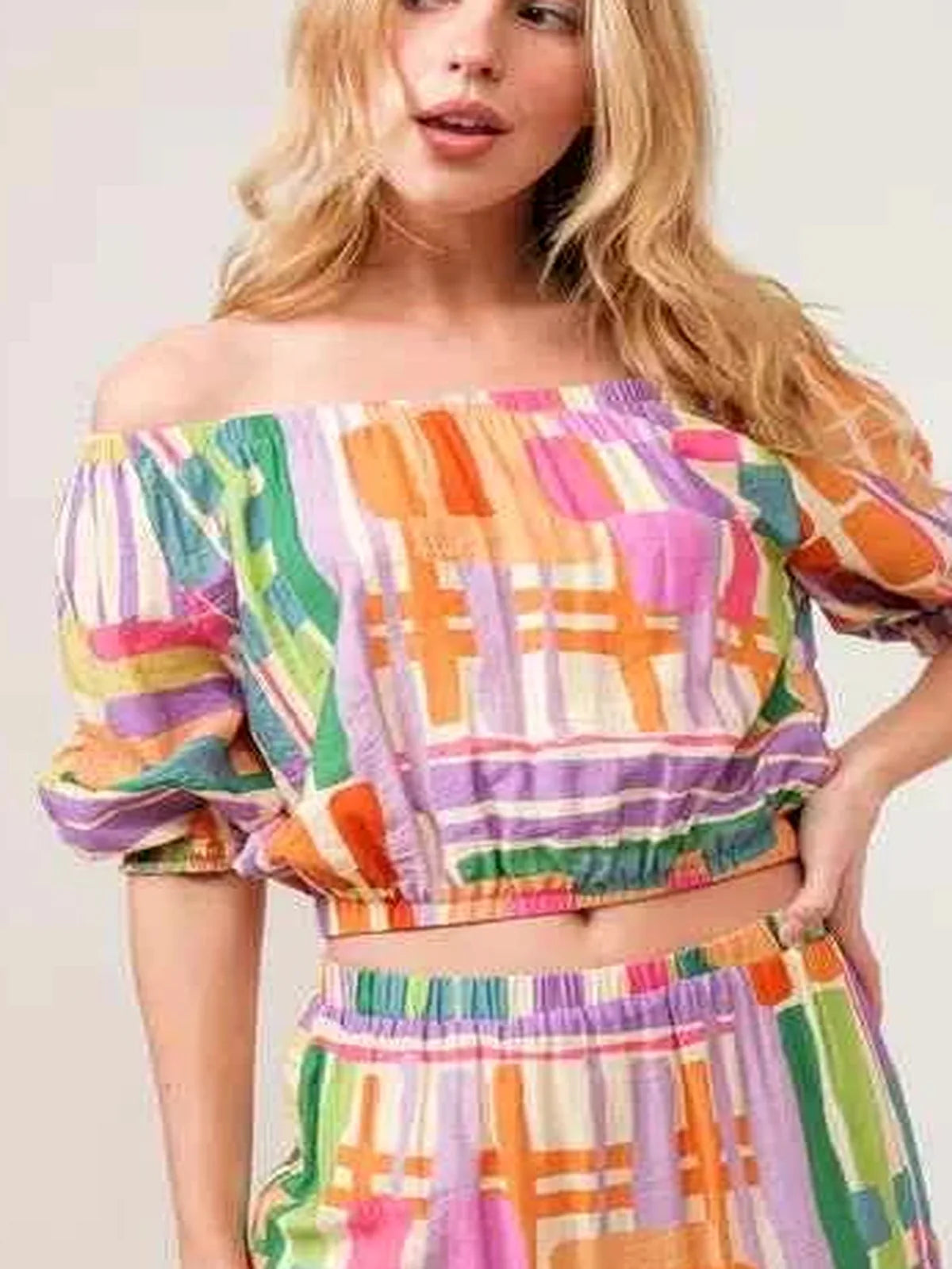 Asymmetric Geo Print Tiered Maxi Skirt
