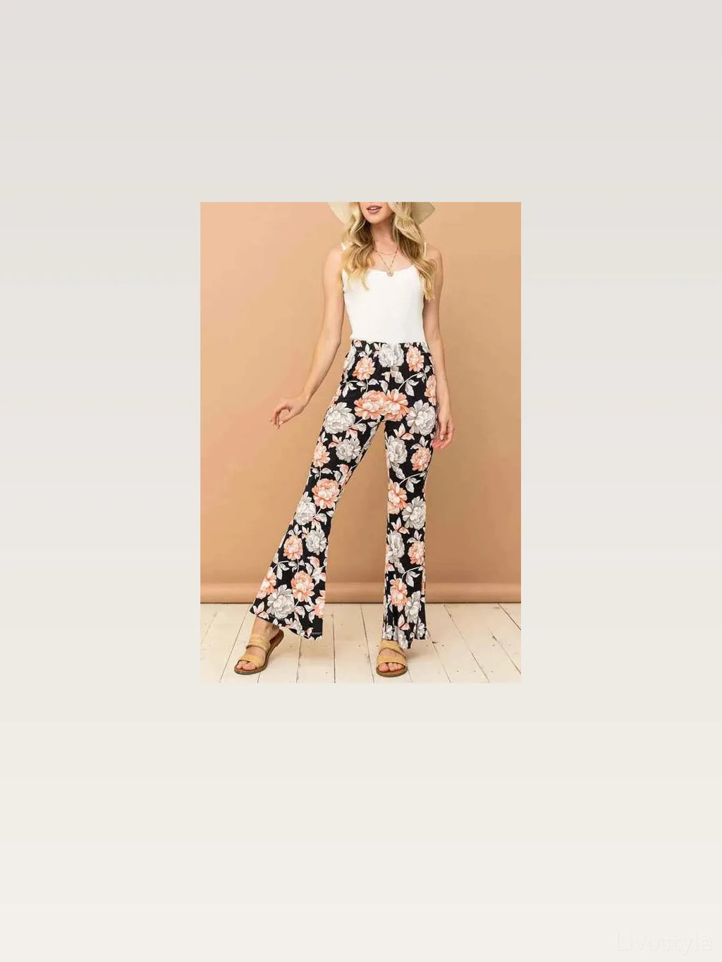 Wrinkle-Free Stretch Bell Bottom Flare Pants