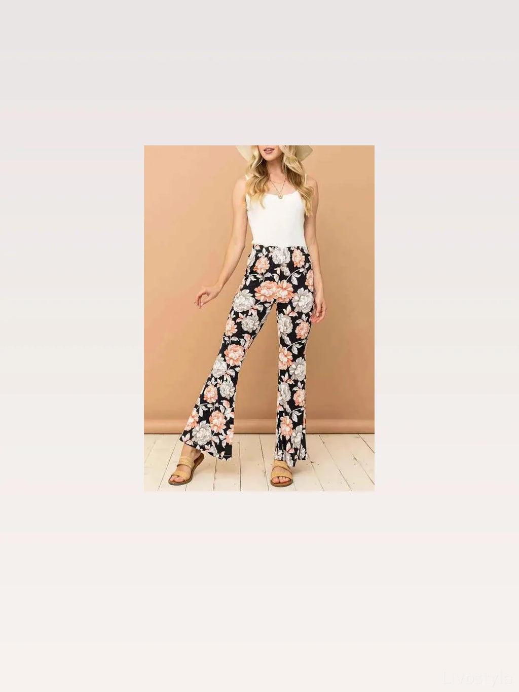 Wrinkle-Free Stretch Bell Bottom Flare Pants