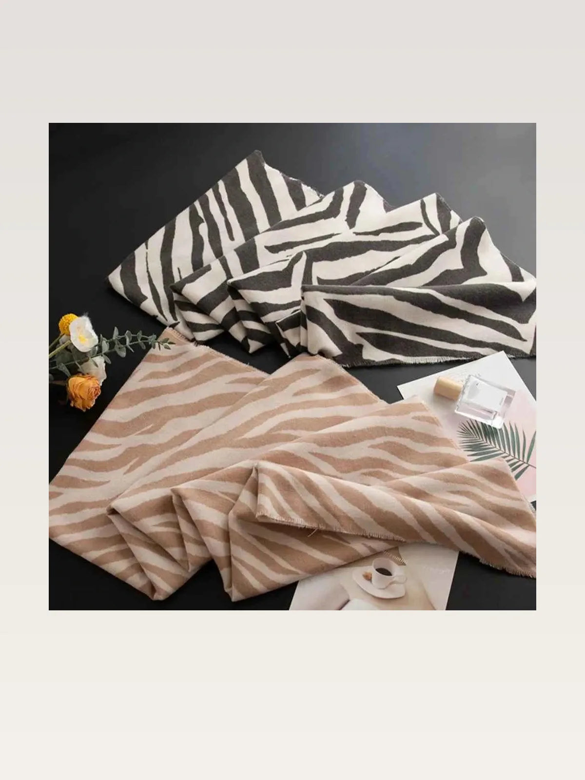 Animal Print Polyester Scarf