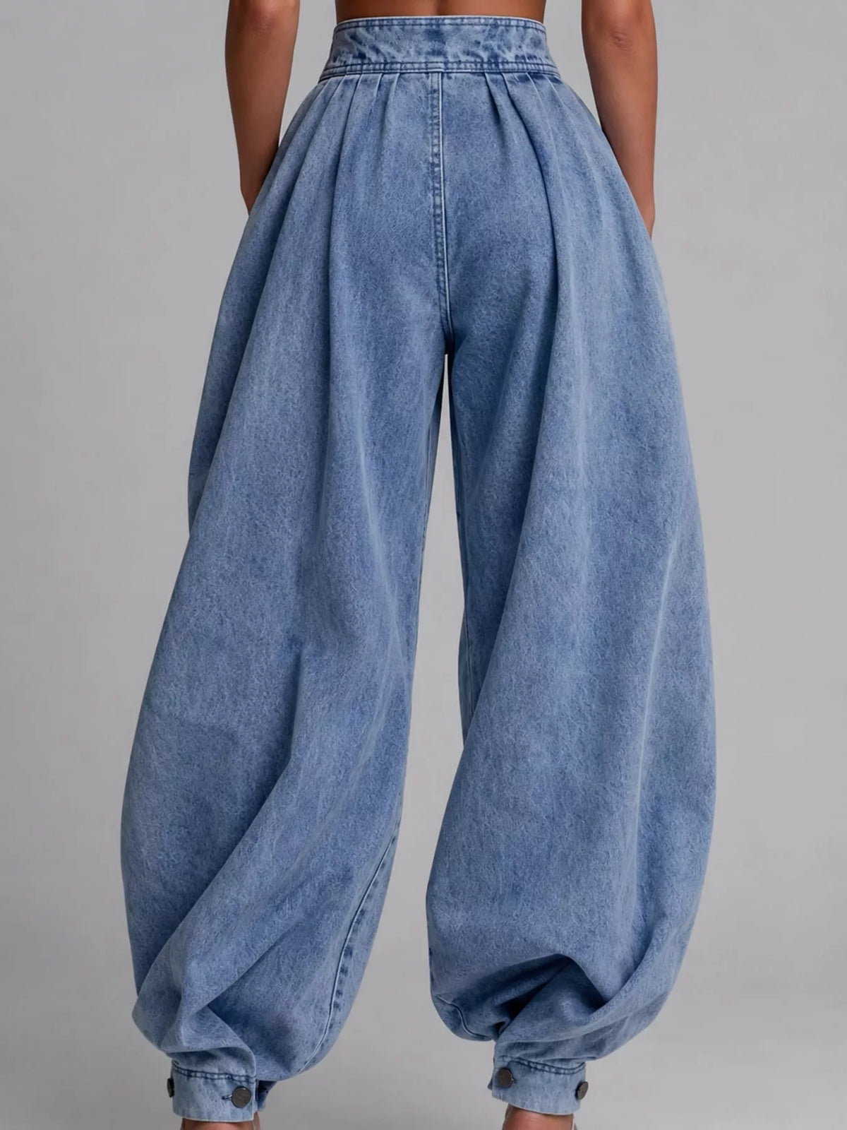 Full Size High-Waisted Balloon Leg Jeans Plus Size