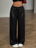 Sequin Wide Leg Pants