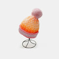 Gradient Ombre Knit Beanie with Pompom