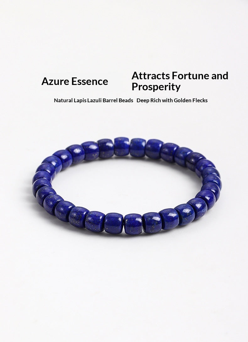Fashionable And Versatile Natural Lapis Lazuli Bead Bracelet